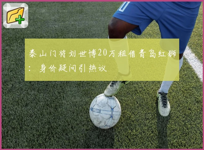 泰山门将刘世博20万租借青岛红狮：身价疑问引热议